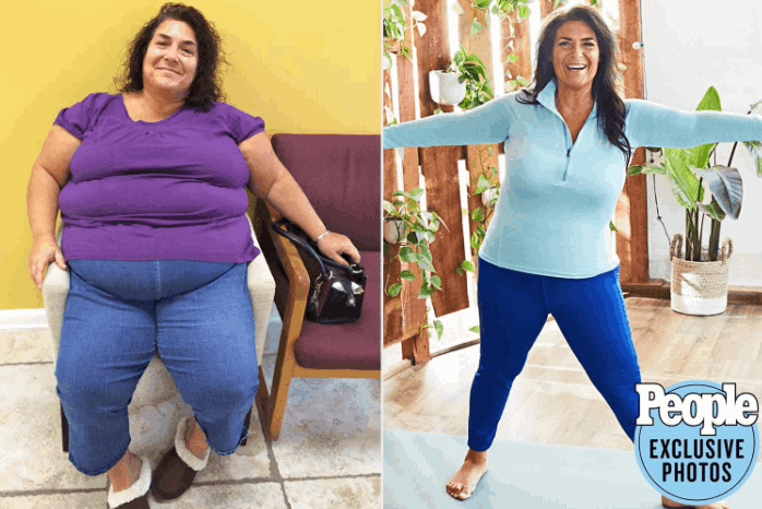 LipoTrine Gummies before and after weight loss results showing body transformation
