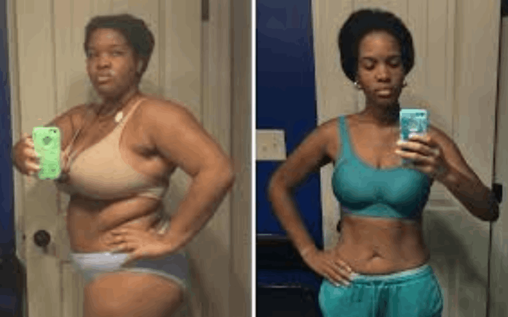 LipoTrine Gummies before and after transformation – women’s weight management results